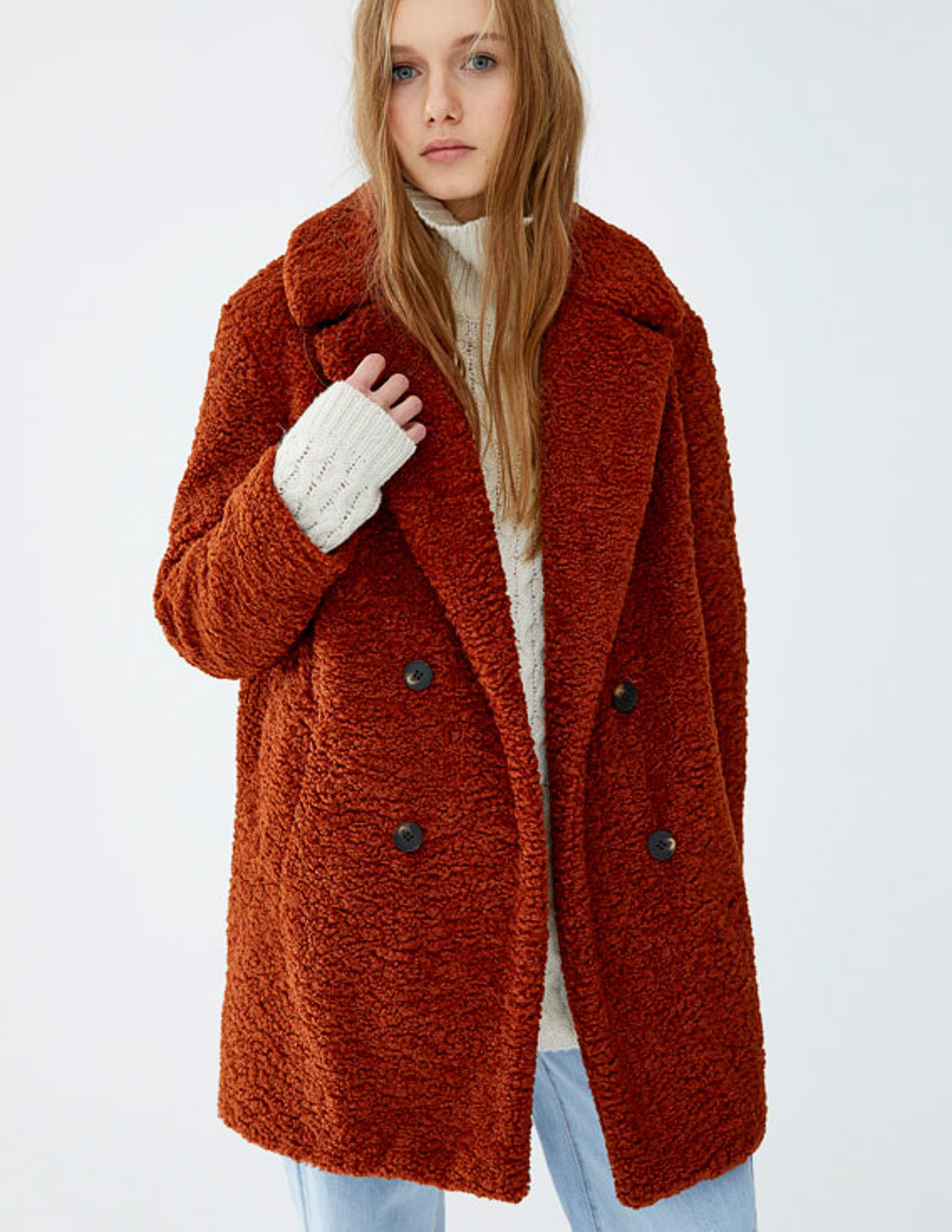 

Шуба PULL & BEAR Ж1052912 (9752/320/913) цвет коричневый L