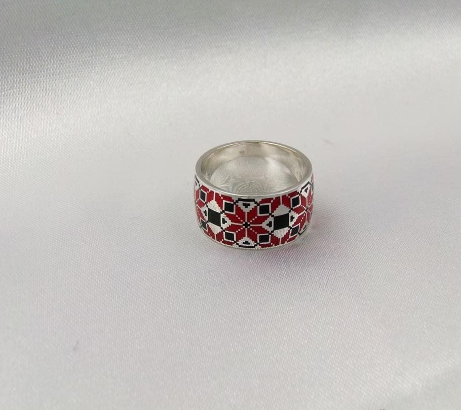 

Колечко вышиванка Maxi Silver 5556 SE, размер 18.5