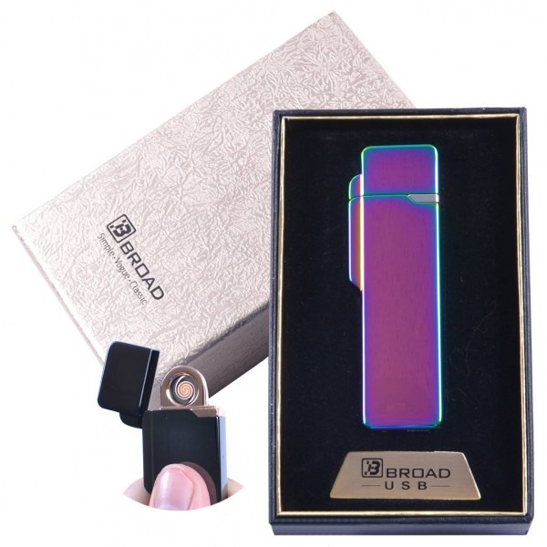 

USB зажигалка в подарочной упаковке "BROAD" (Двухсторонняя спираль накаливания) №XT-4877-2