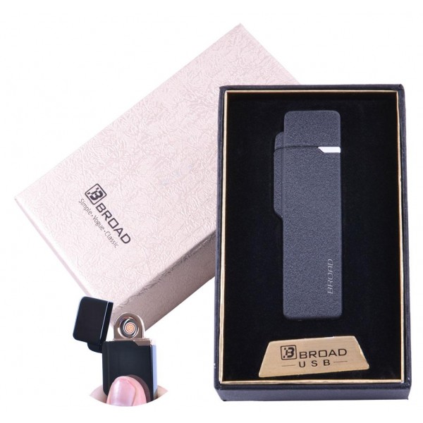 

USB зажигалка в подарочной упаковке "Broad" (Двухсторонняя спираль накаливания) №XT-4877 Черный матовый