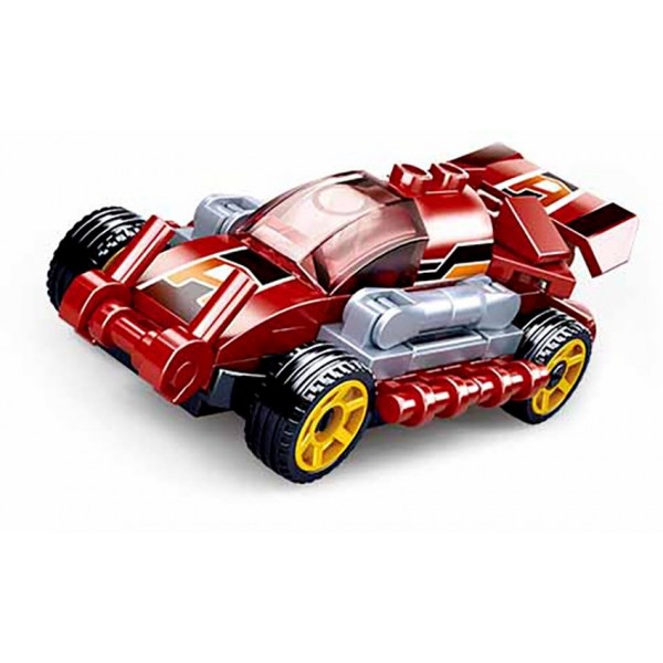 

Детский игровой конструктор SLUBAN Racing Cars красная машина для мальчиков