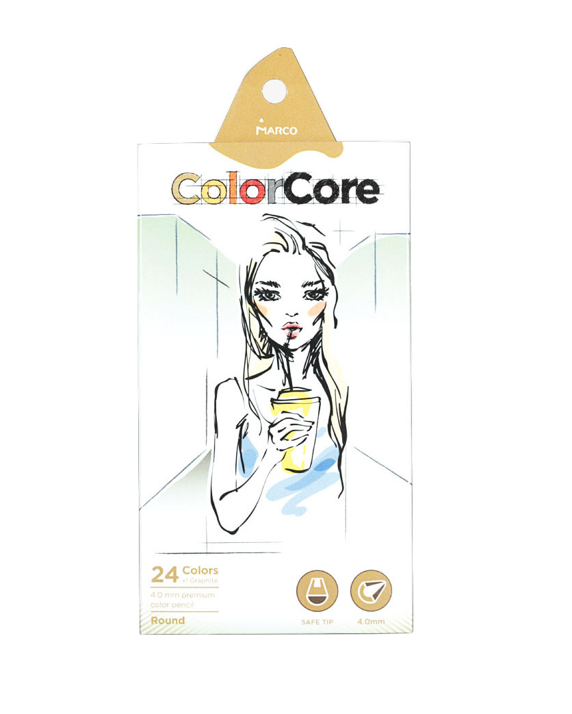 

Карандаши цветные Marco Color Core 24 цвета (3130-24CB)