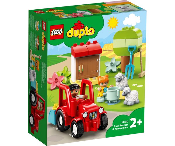 

Конструктор LEGO DUPLO Фермерский трактор и животные (10950)