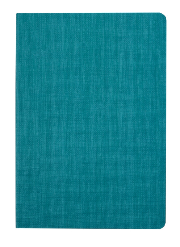 

Записная книга блокнот Buromax COLOR TUNES A5 96 л клетка иск.кожа бирюзовый (BM.295100-06)