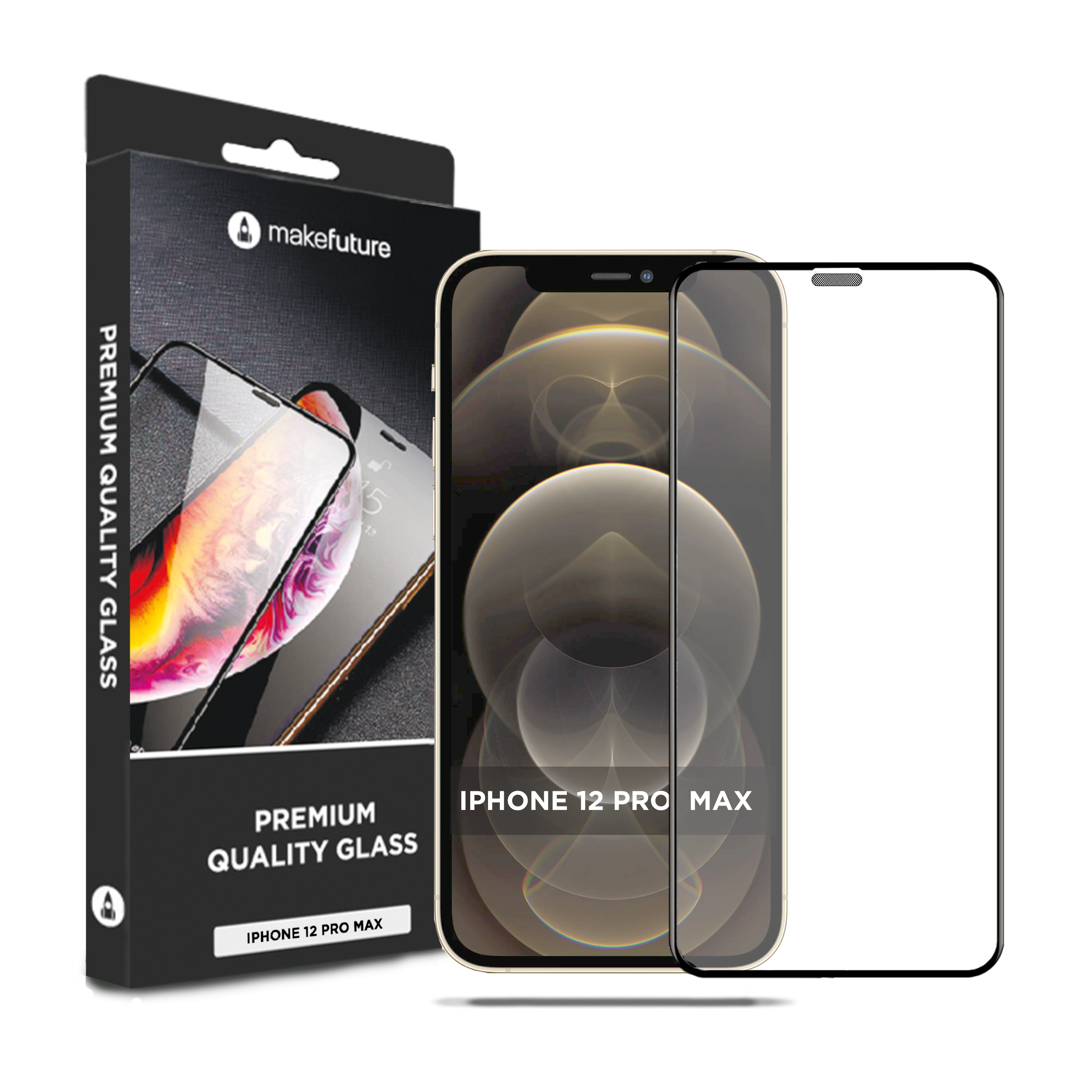 

Захисне скло MakeFuture Apple iPhone 12 Pro Max Premium Glass