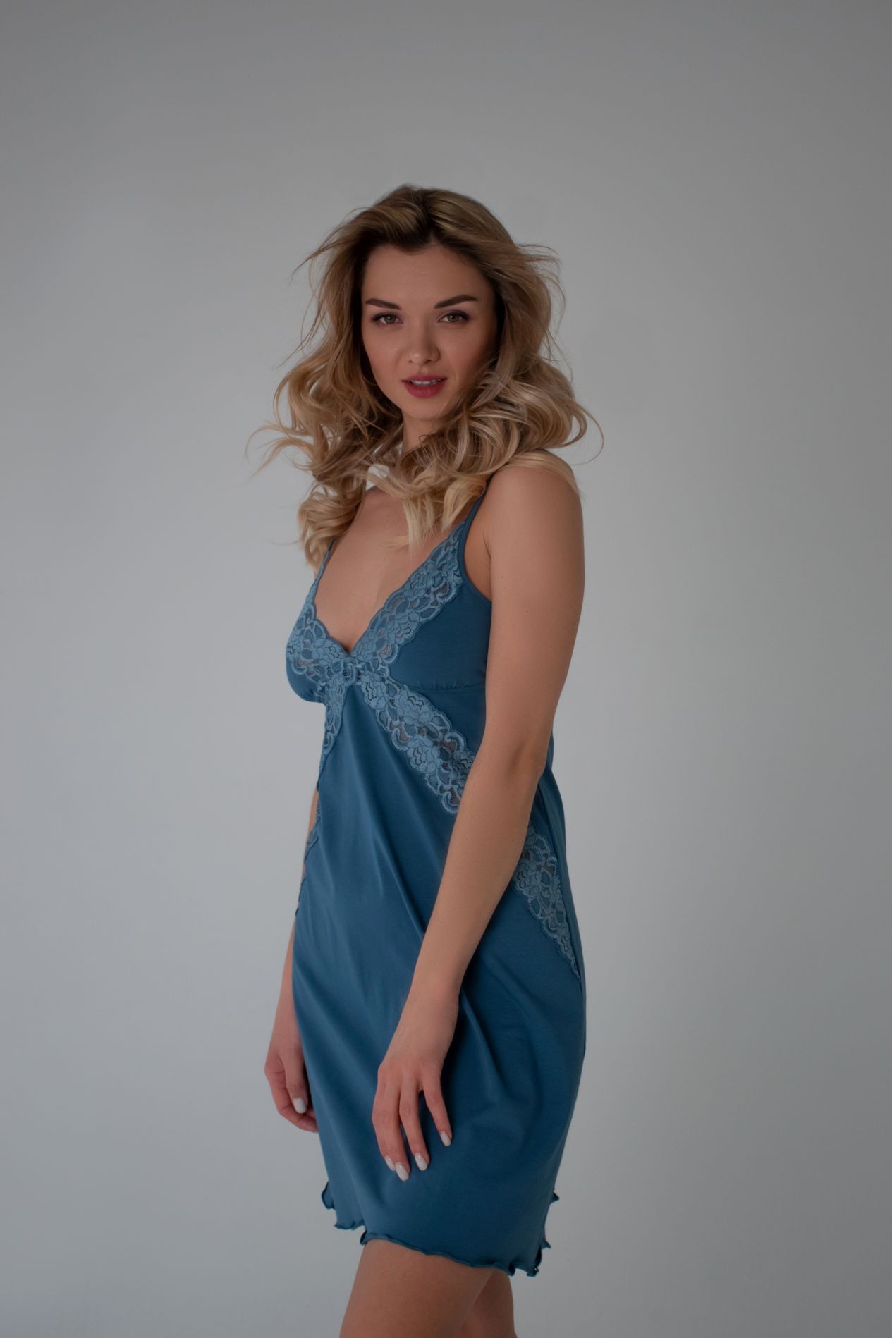 

Сорочка Marsana 03-046 L Індигова