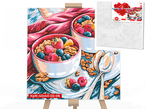 

Картина по номерам Danko Toys Десерт 40х40см, KpNe-40х40-02-06