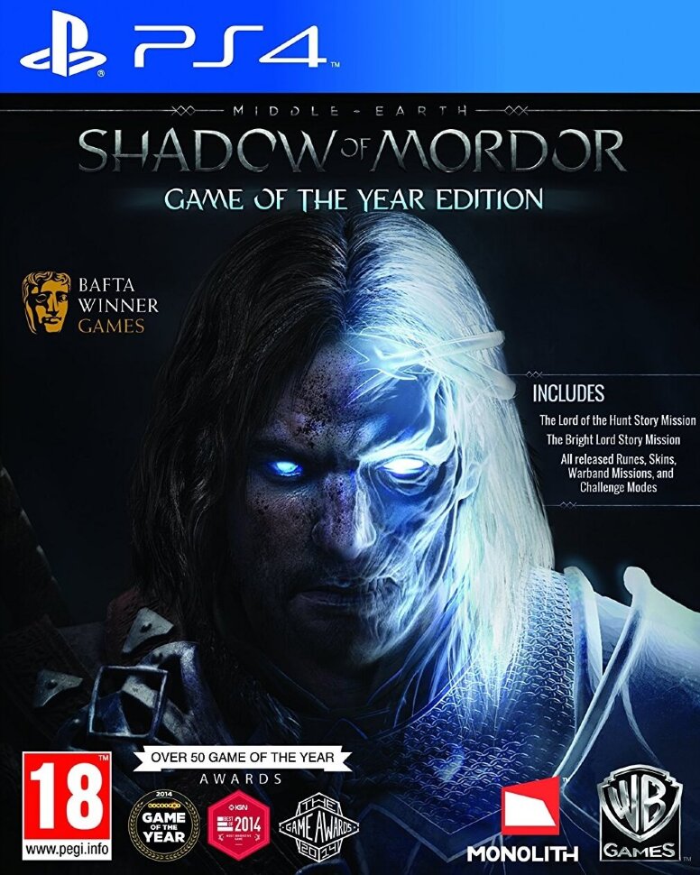 

Middle-Earth Shadow of Mordor (PS4)