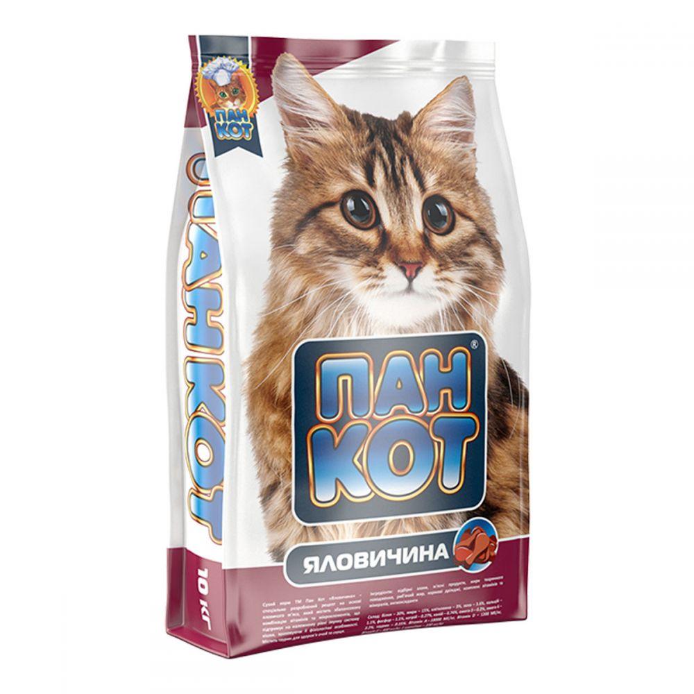 

Сухой корм для кошек Пан-Кот Говядина 10кг