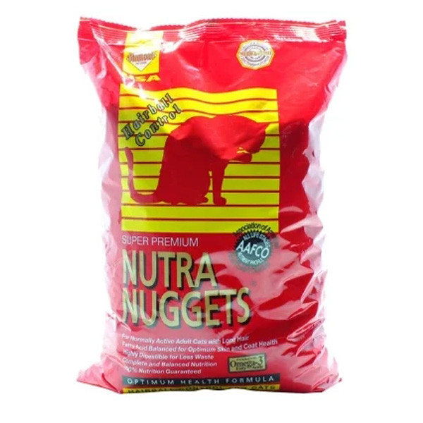 

Сухой корм для кошек Nutra Nuggets Hairball Control (красная) для выведения шерсти из организма 10кг