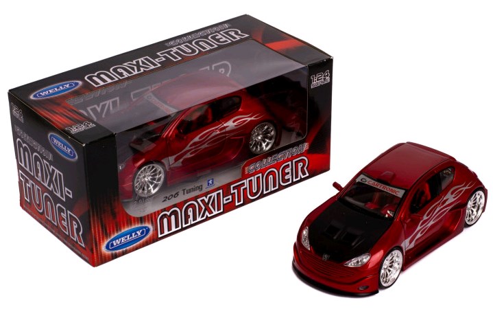 

Машинка Welly PEUGEOT 206 TUNING (22486W)