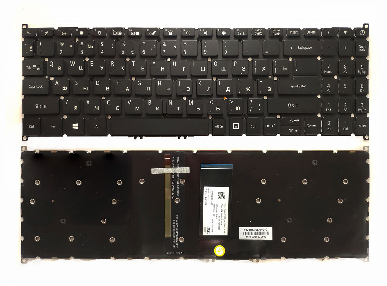 Клавиатура для ноутбука Acer Aspire A715-75G подсветка клавиш High Copy ...