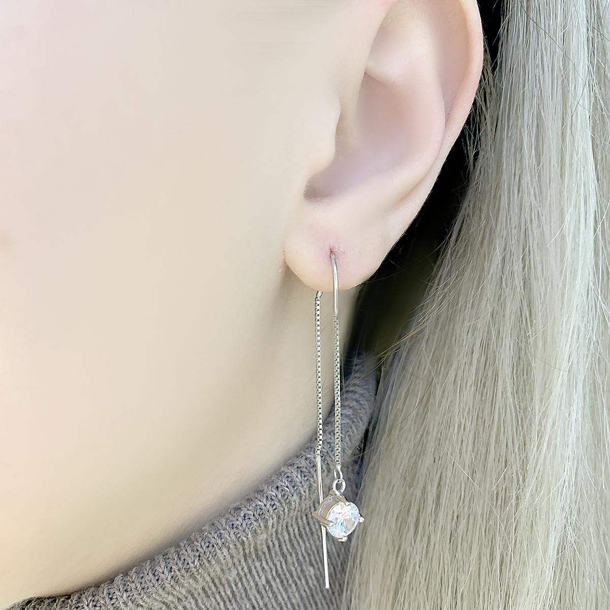 

Серебряные серьги SilverAlex с фианитами