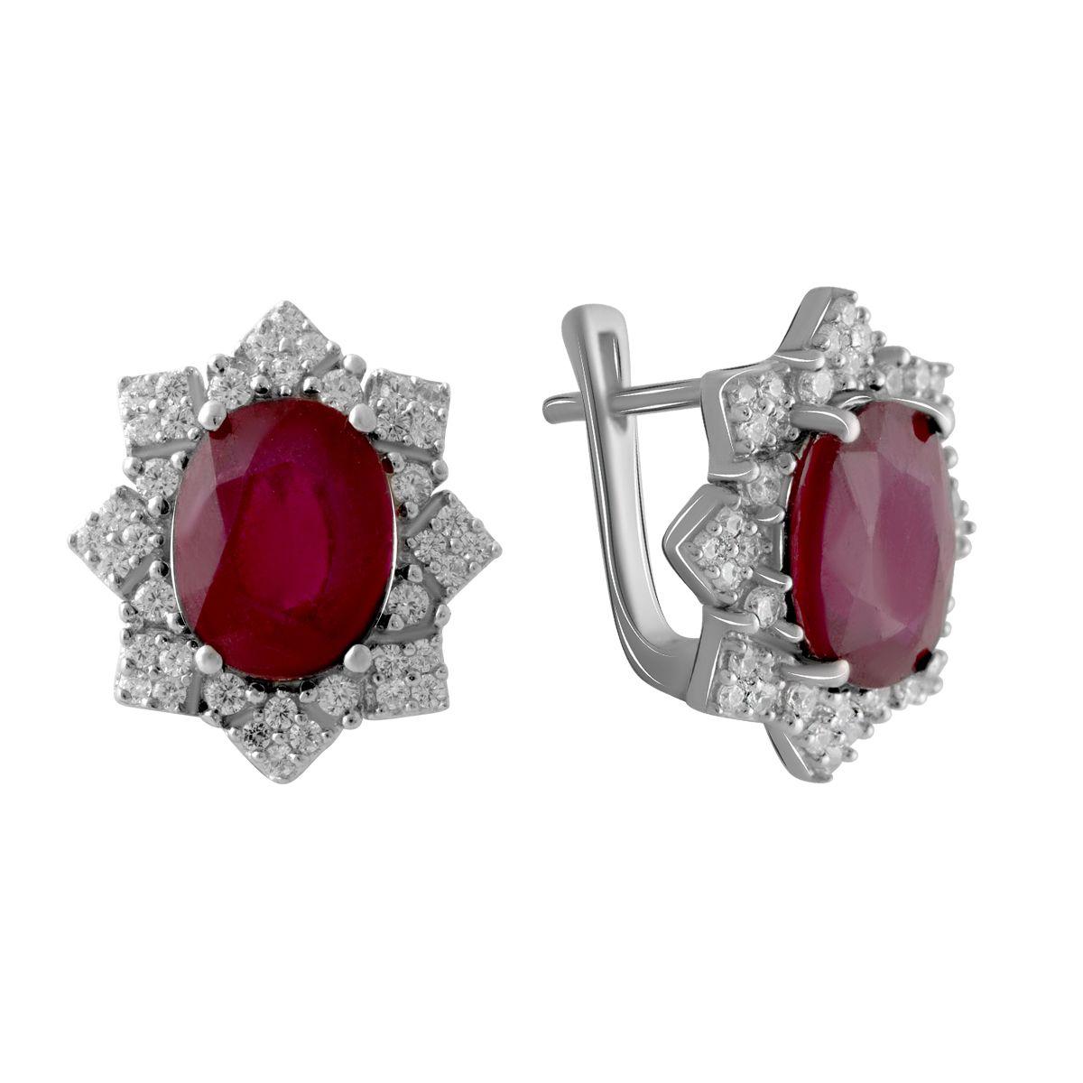

Серебряные серьги SilverAlex с натуральным рубином 8.82ct