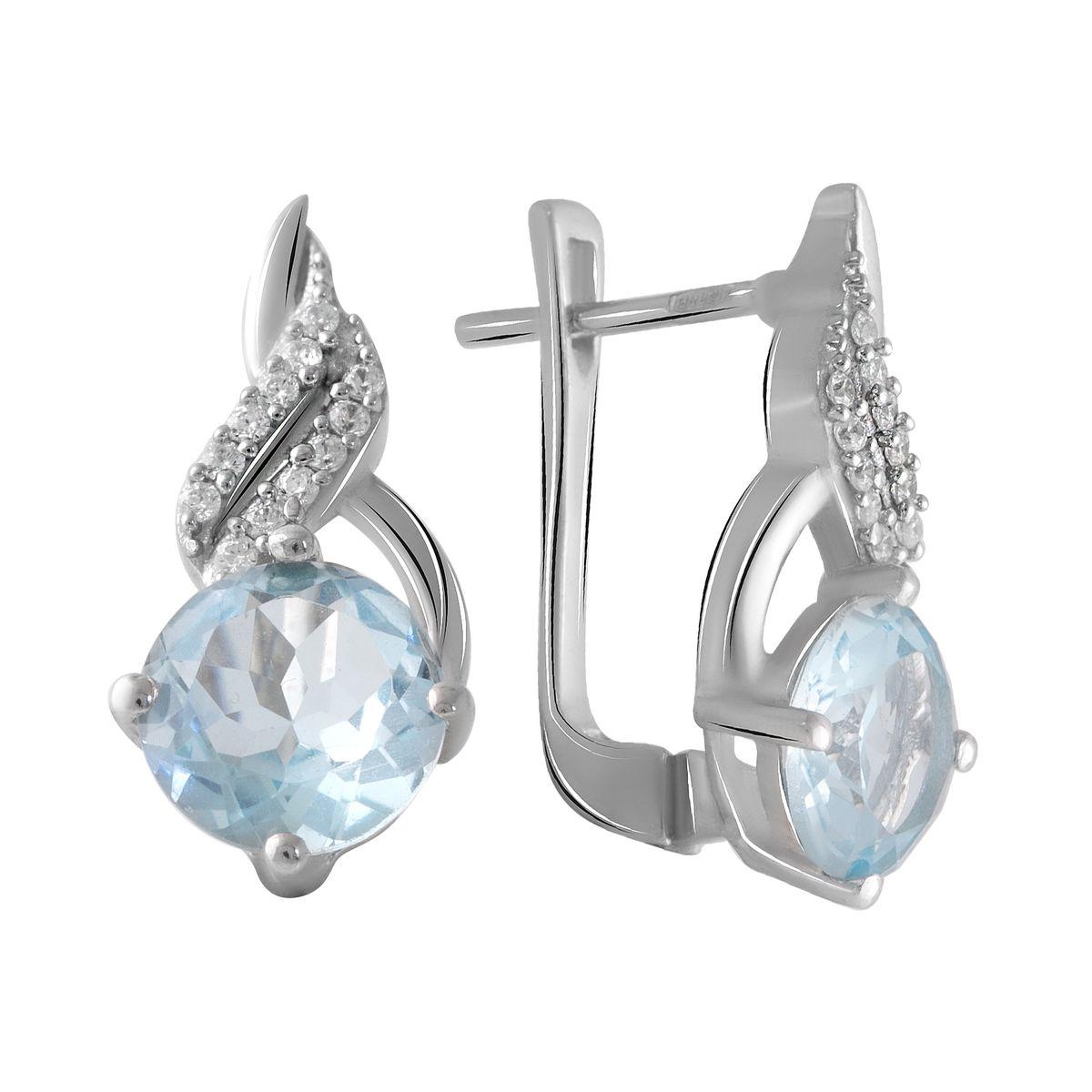 

Серебряные серьги SilverAlex с натуральным топазом
