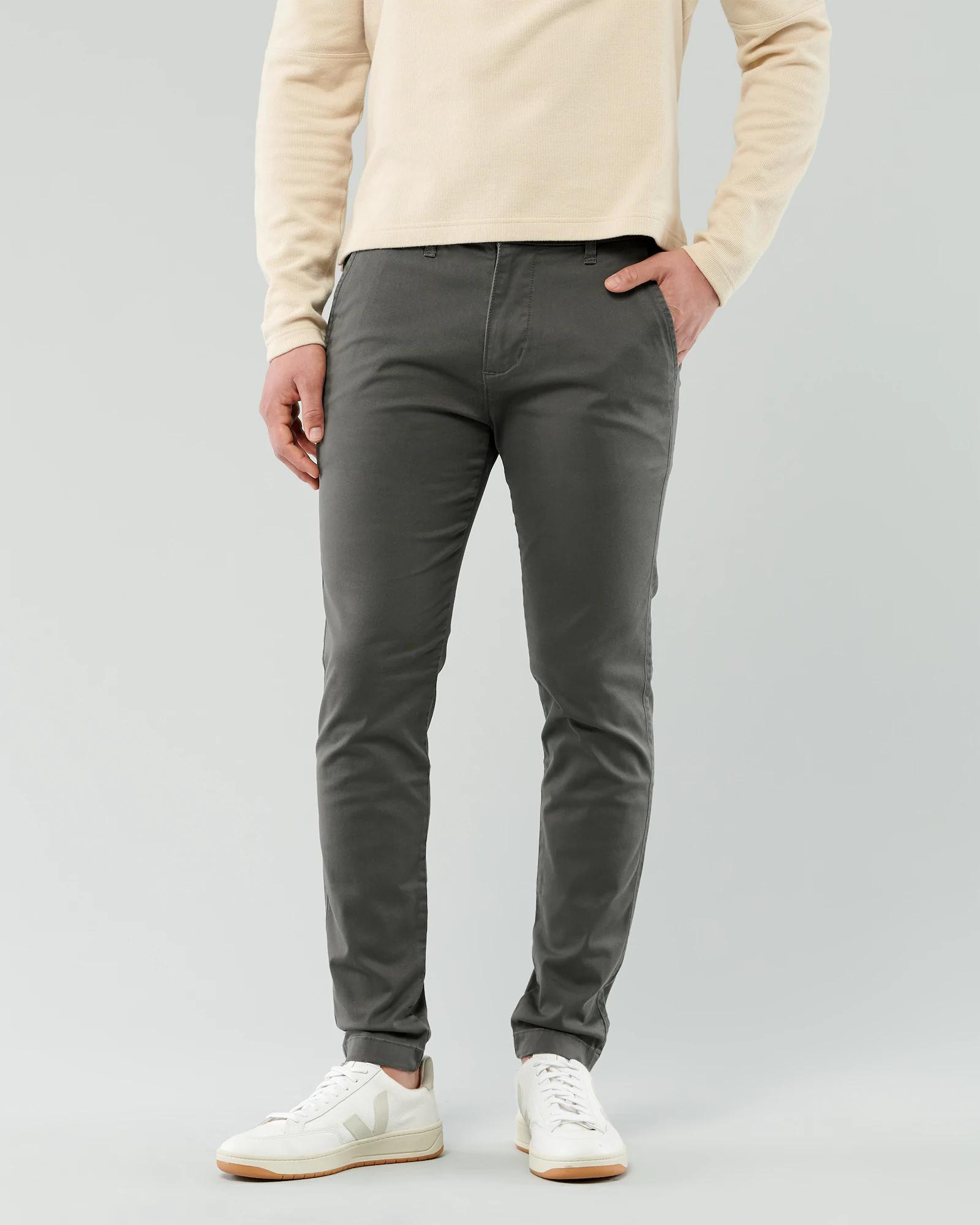

Брюки мужские - брюки Super Skinny Chino Hollister HC8384M 32/34 Серый