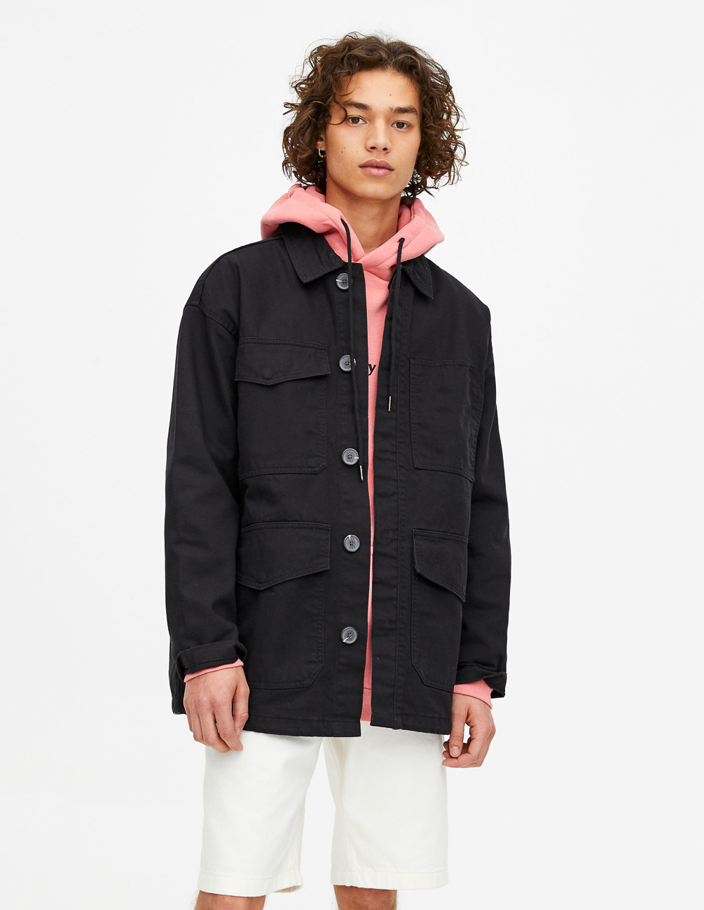 

Куртка PULL & BEAR М0107863 (5710/526/800) цвет черный S
