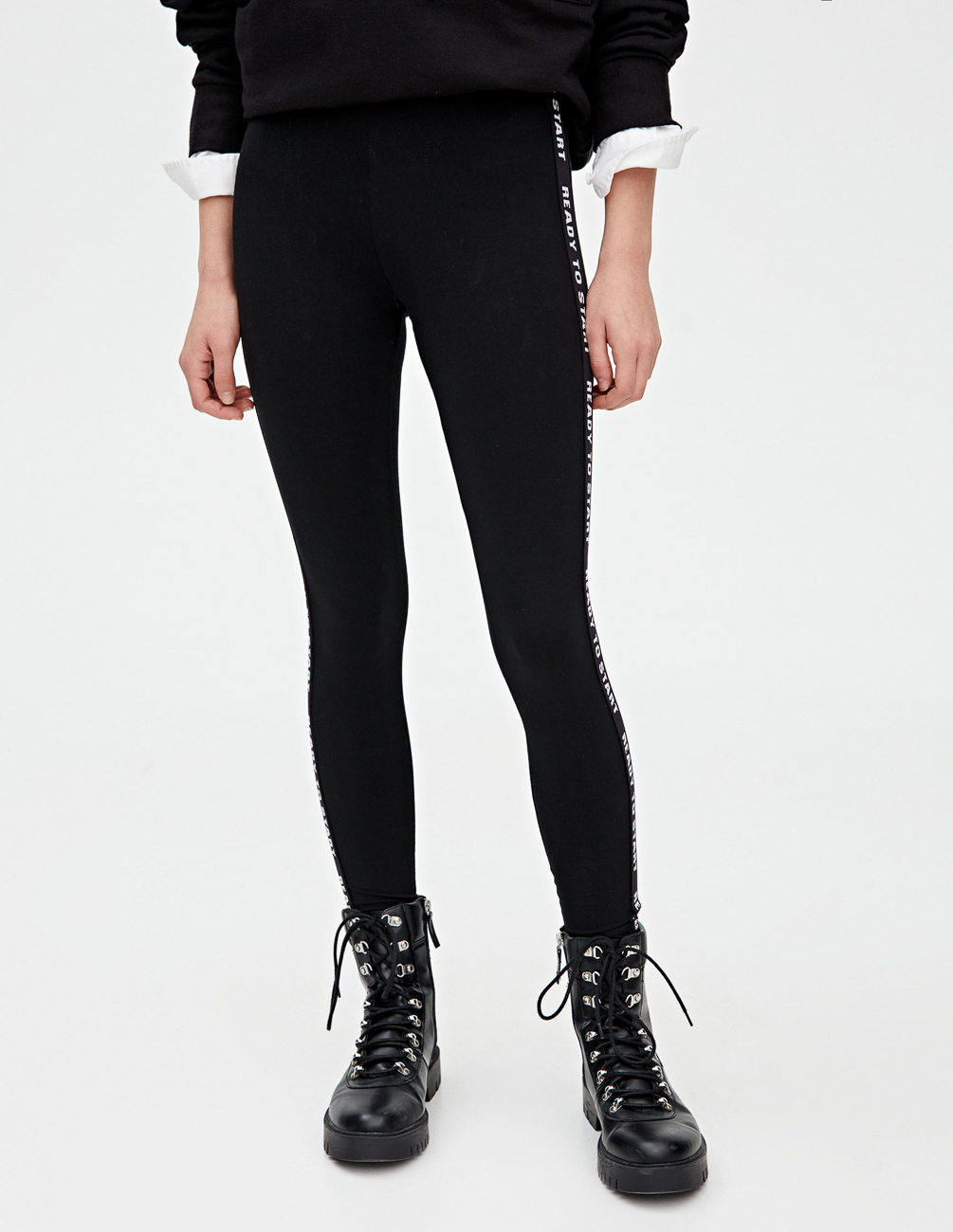 

Лосины PULL & BEAR Ж1056481 (9670/322/800) цвет черный XS