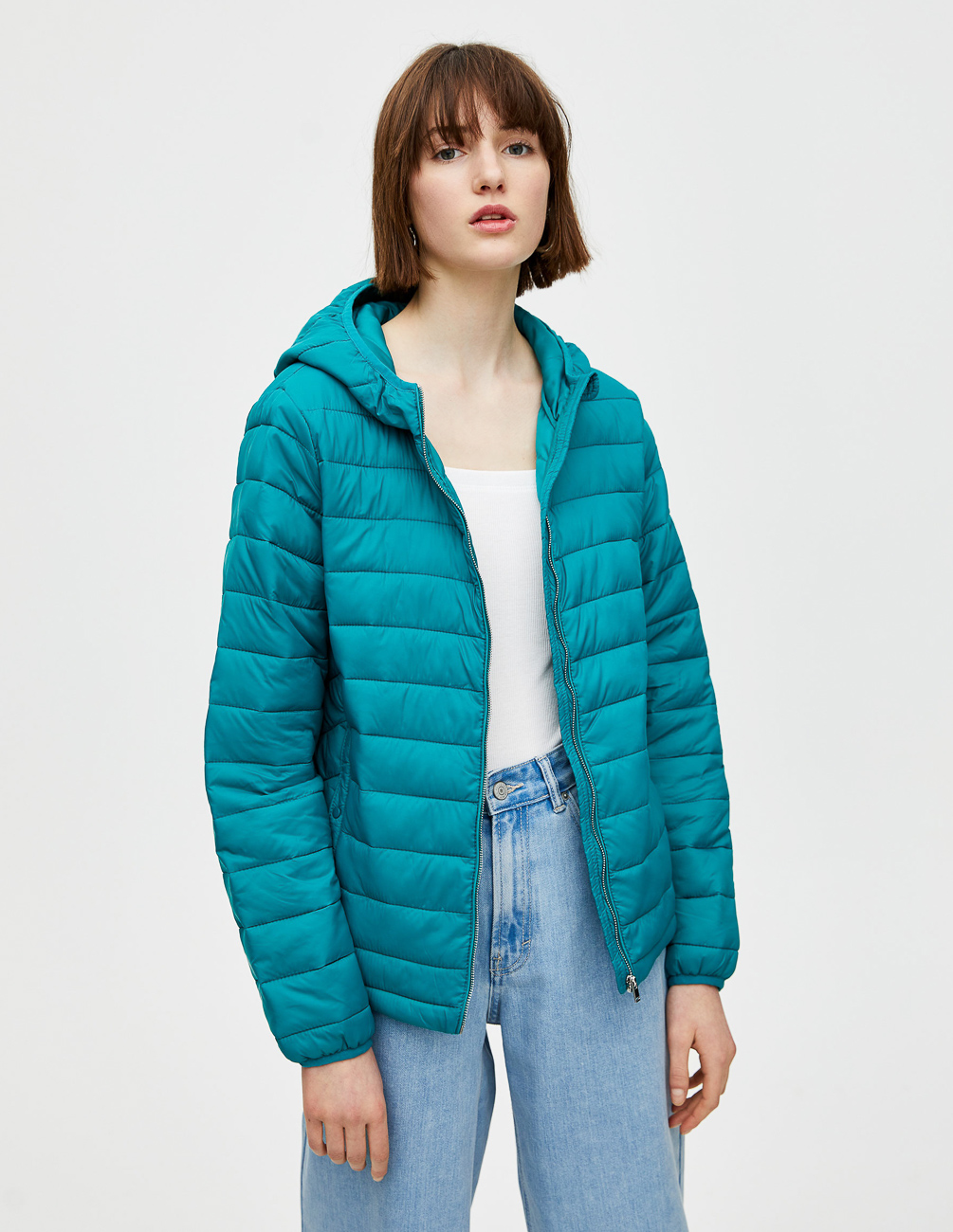 

Куртка PULL & BEAR Ж1055797 (5710/347/402) цвет зеленый S