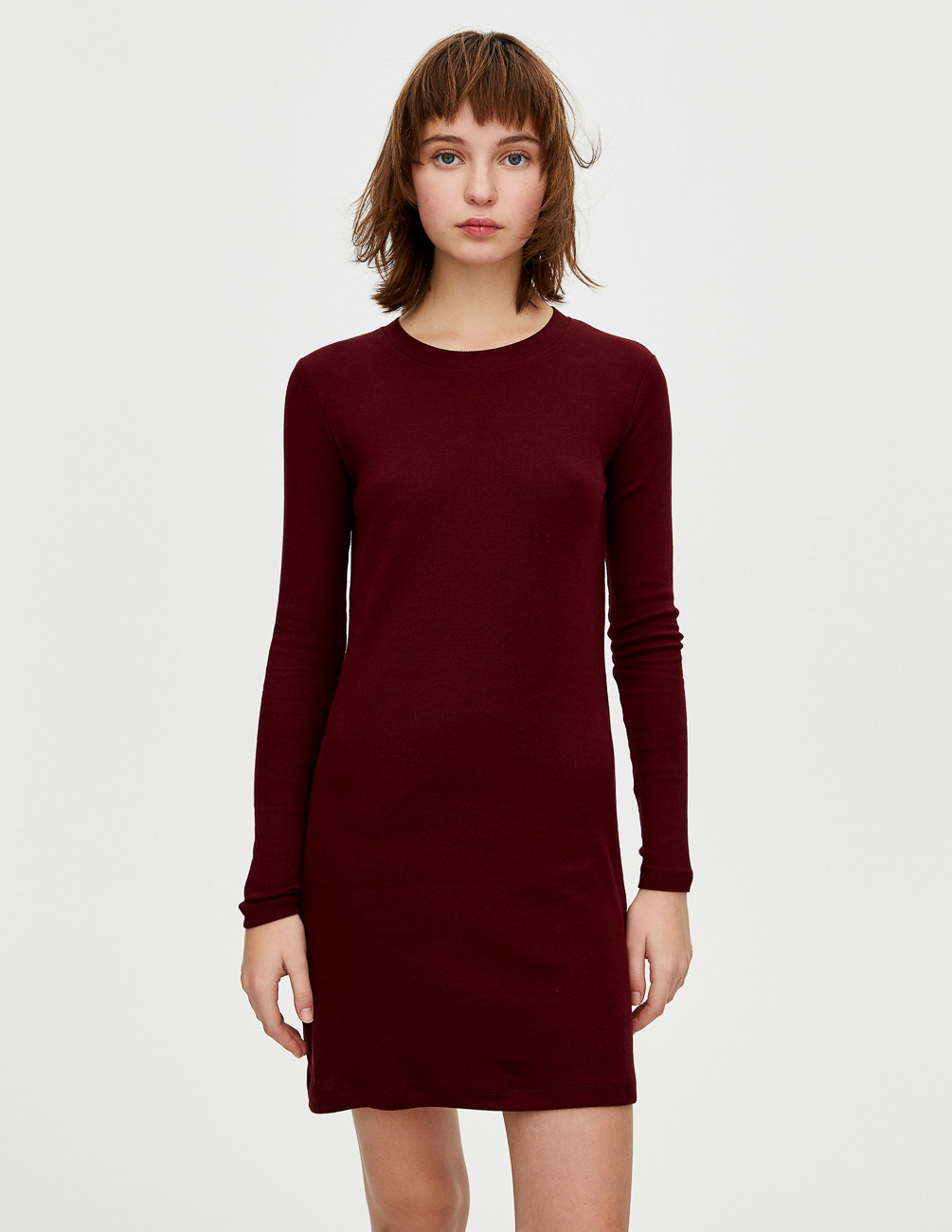 

Платье PULL & BEAR Ж1056111 (5390/302/605) цвет бордовый, Платье PULL & BEAR Ж1056111 (5390/302/605) цвет бордовый L