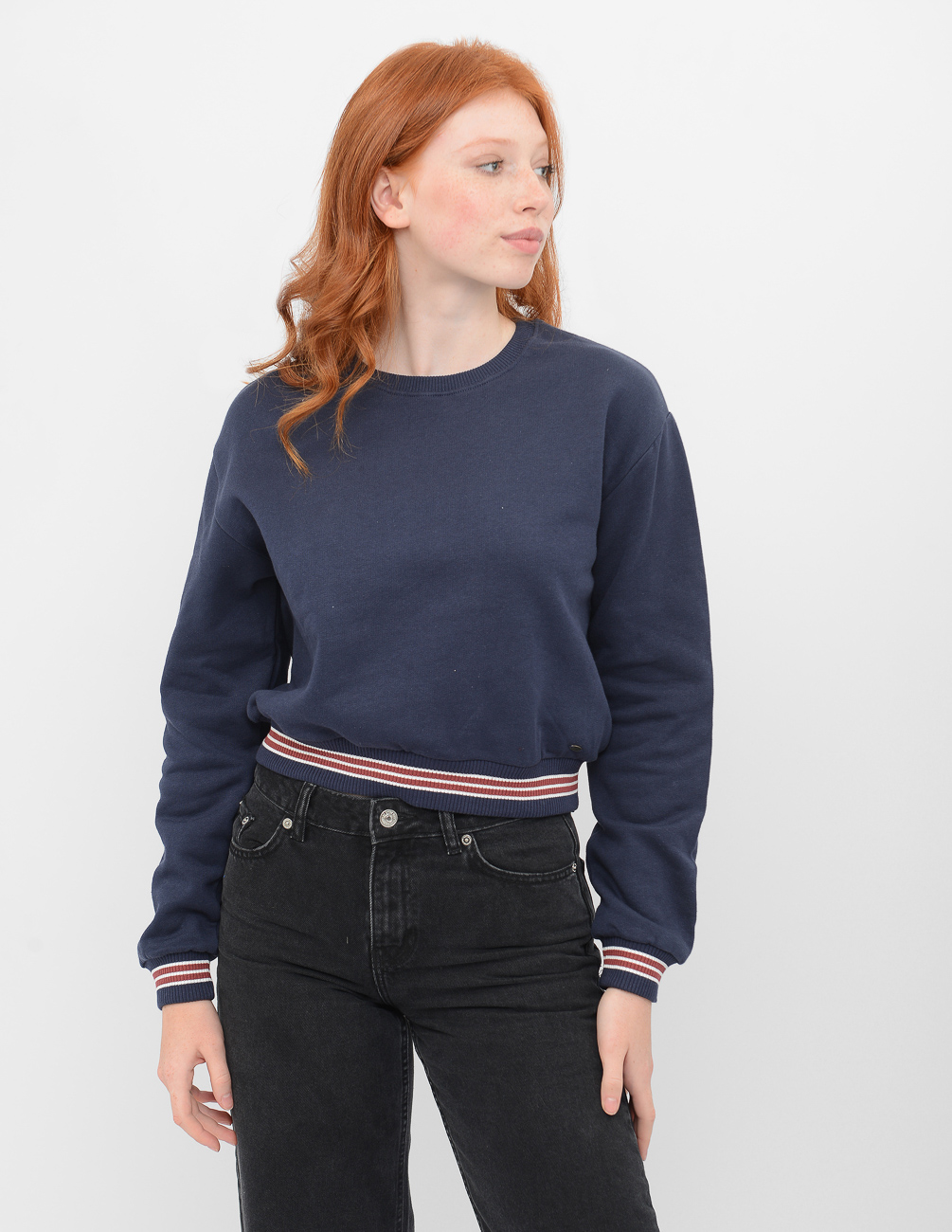 

Свитшот PULL & BEAR Ж1055902 (5590/358/401) цвет синий XS
