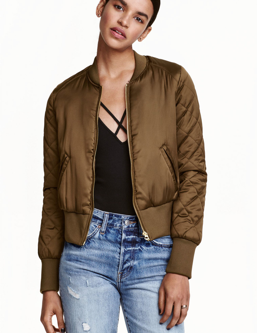 

Бомбер H&M Ж1057046 цвет зеленый, Бомбер H&M Ж1057046 цвет зеленый XXS