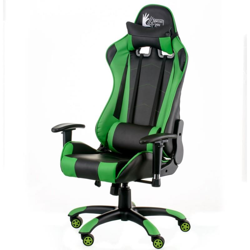

Кресло офисное Special4You ExtremeRace Black/Green