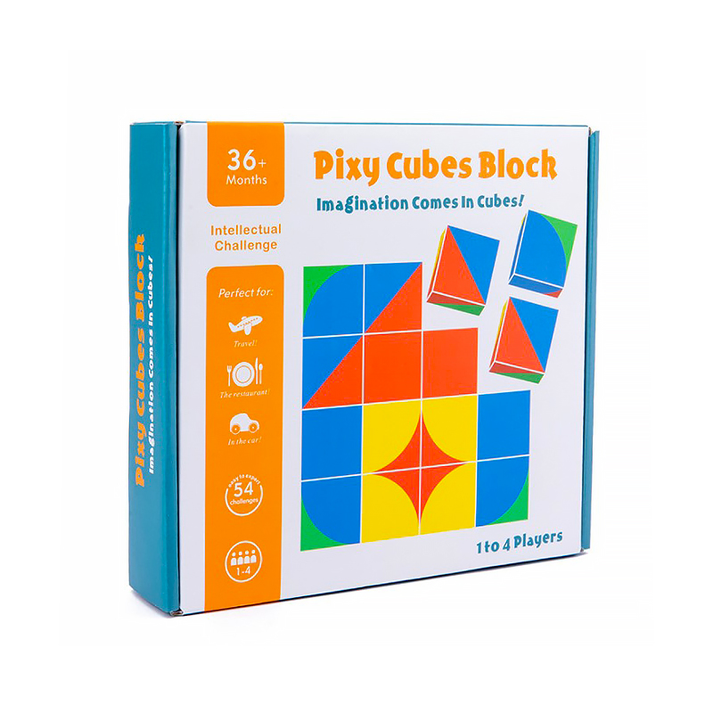 

Деревянная развивающая игра Lesko MQY-00354 Pixy Cubes Block для детей