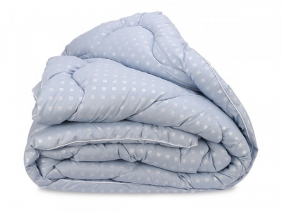 

Одеяло Лебяжий Пух Leleka-Textile Евро 200х220 Голубое в квадратик (SKL53-239869)