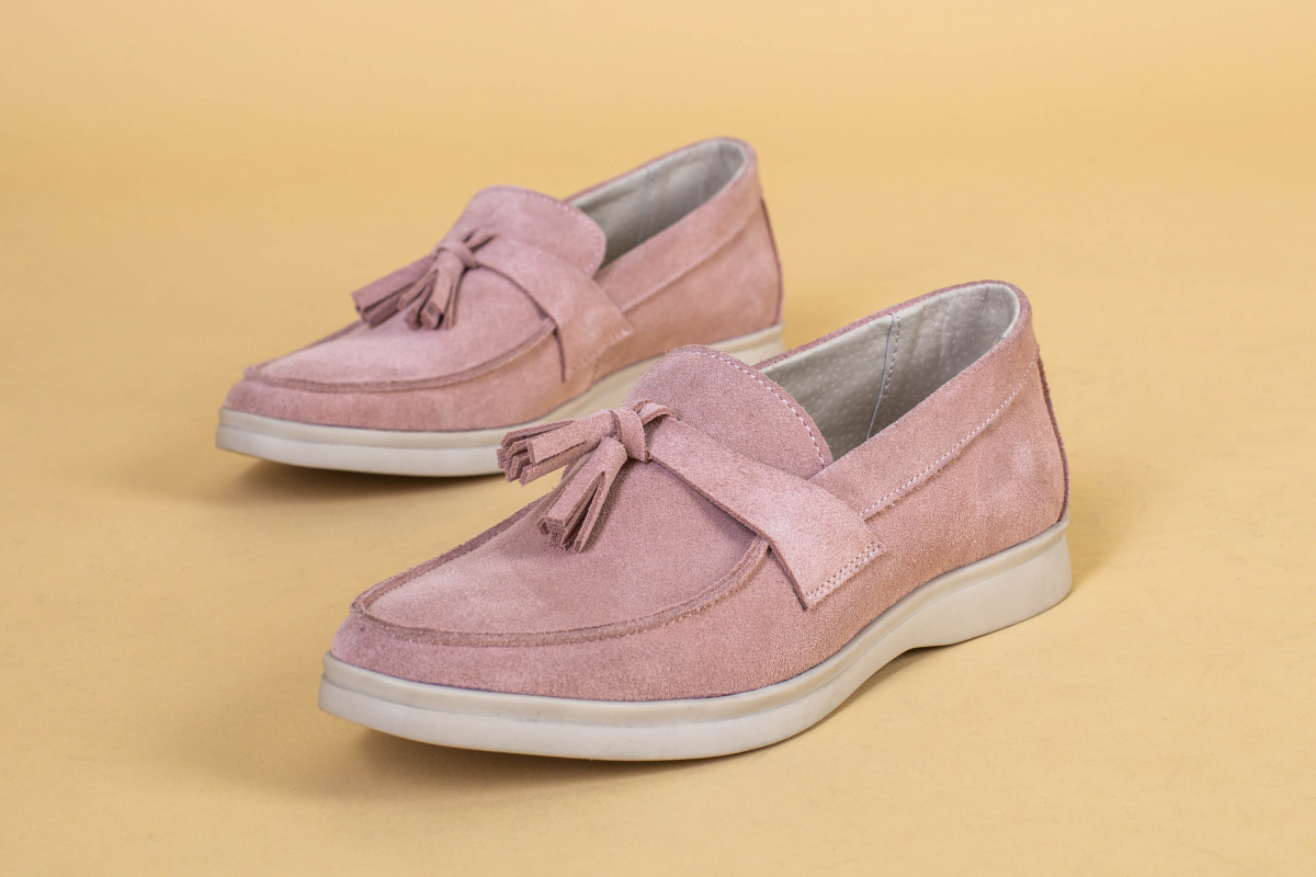 

Лофери замшеві LuxuryShoes 5240/37 Пудра