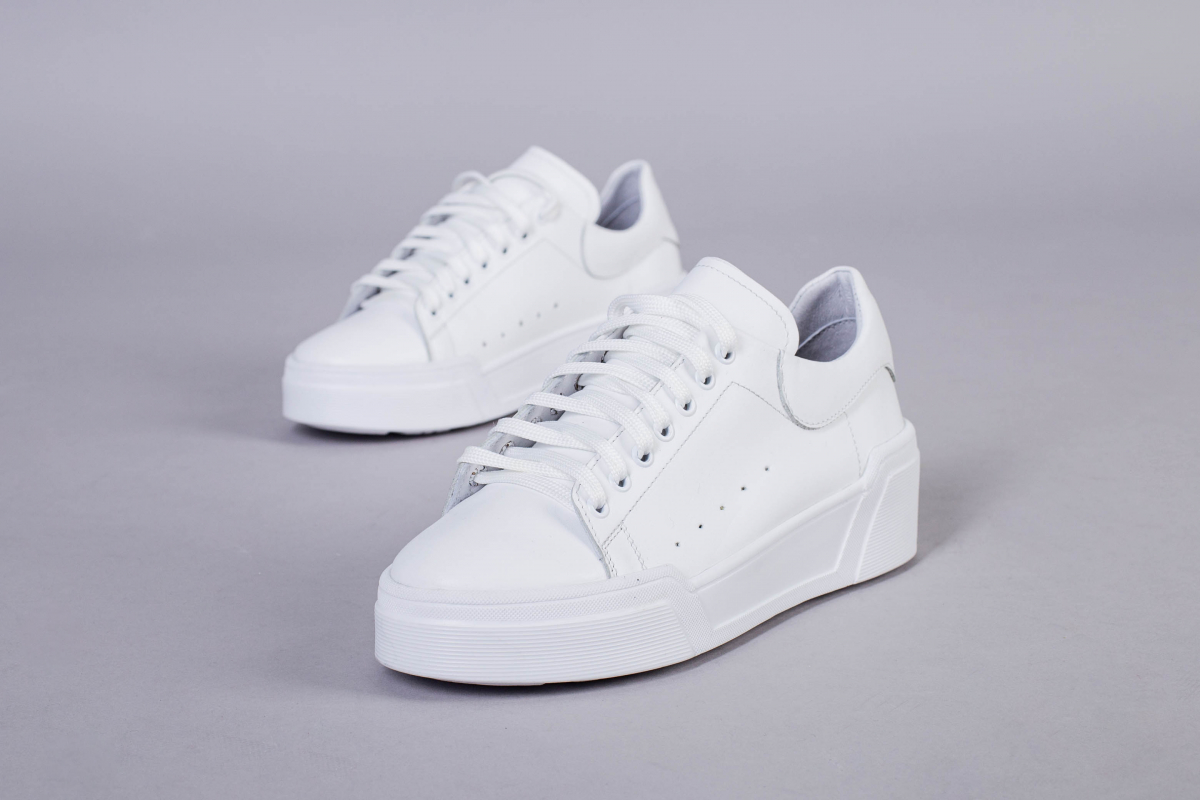 

Кеди жіночі з натуральної шкіри LuxuryShoes 5935-1/36 Білий
