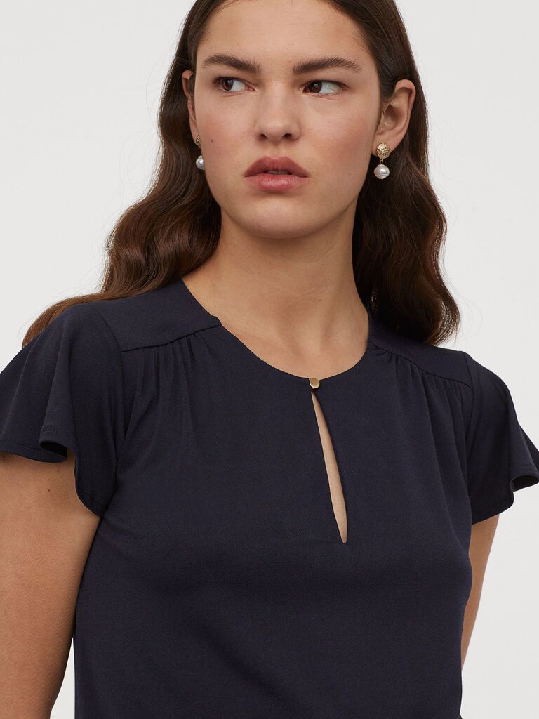 

Топ для беременных H&M 060887593 М Темно-синий