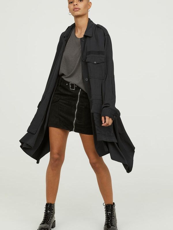 

Плащ H&M 060579475 XS/S Темно-серый
