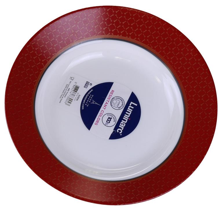 

Набор 6 суповых тарелок Soen Red диаметр 22см, эмаль Luminarc DP40367