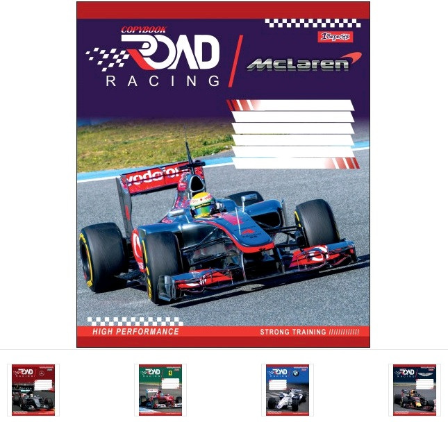 

А5/48 кл. 1В ROAD RACING, тетрадь для записей 10 шт в уп // (764627)