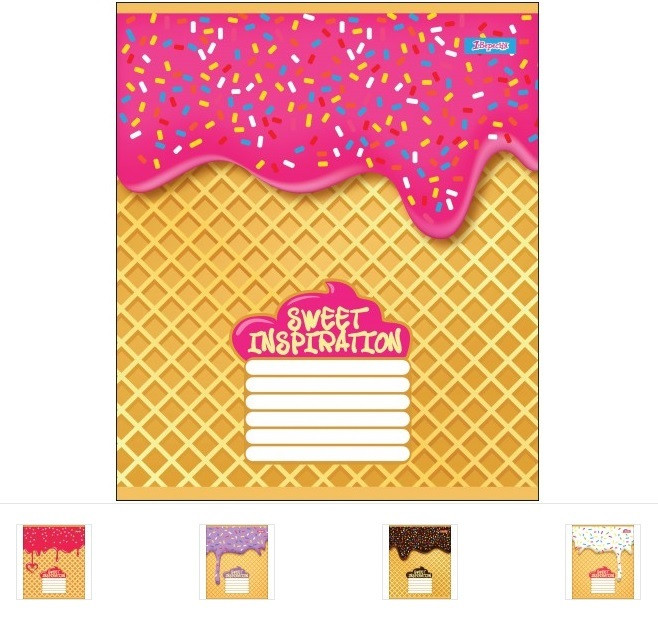 

А5/36 кл. 1В SWEET INSPIRATION, тетрадь для записей 15шт в упак. // (764606)