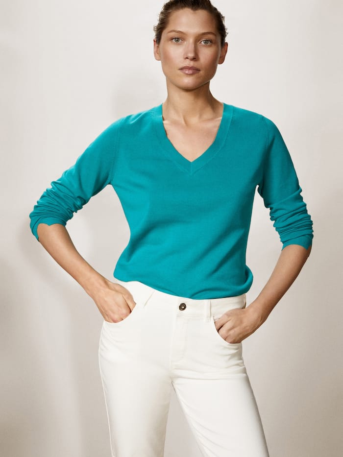 

Свитер Massimo Dutti  Бирюзовый 04801568, Свитер Massimo Dutti L Бирюзовый 04801568
