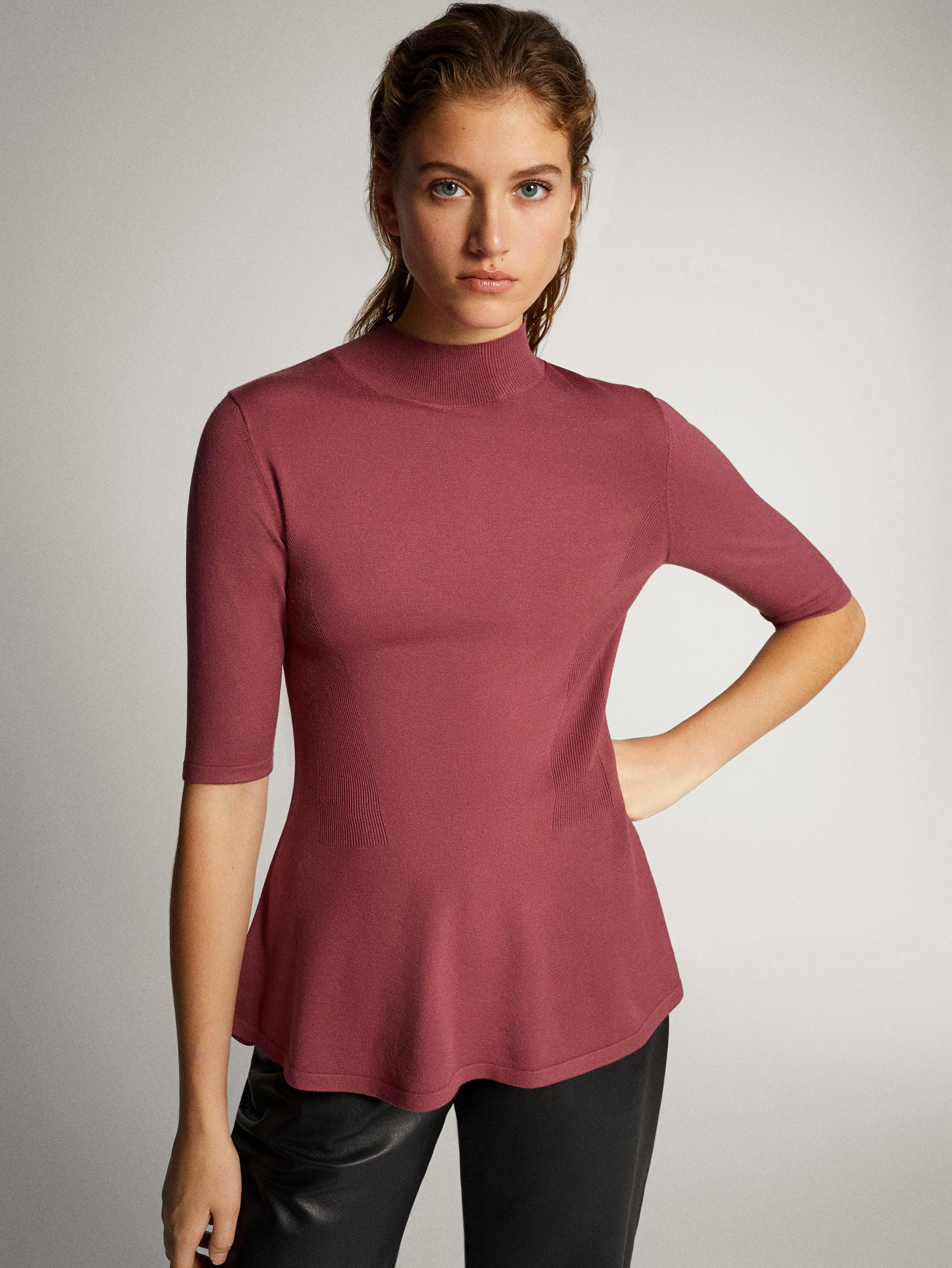 

Свитер Massimo Dutti  Розовый 04801598, Свитер Massimo Dutti M Розовый 04801598