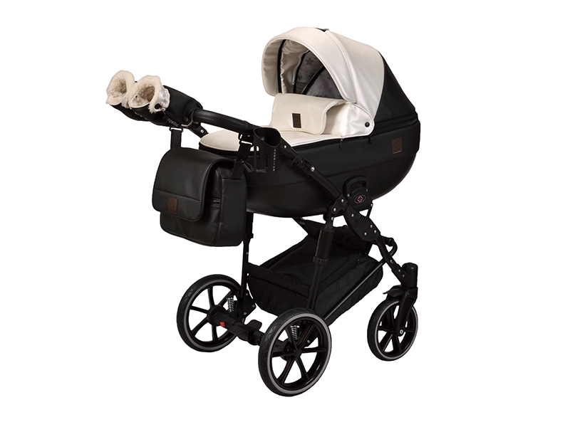 

Детская коляска 2 в 1 Angelina Phaeton Perla белая color 52