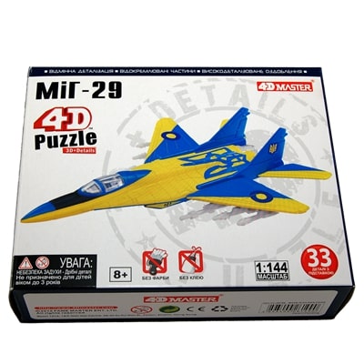 

Объемный пазл 4D Master Истребитель МиГ-29 UA