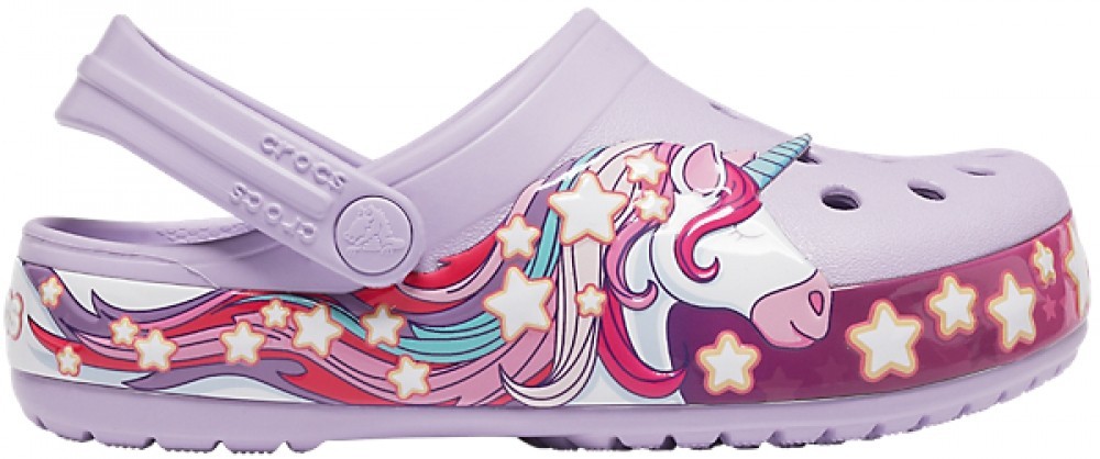 

Сабо Kids' Crocs Fun Lab Unicorn Band Clog 206270-530-C8 25 Лавандовый