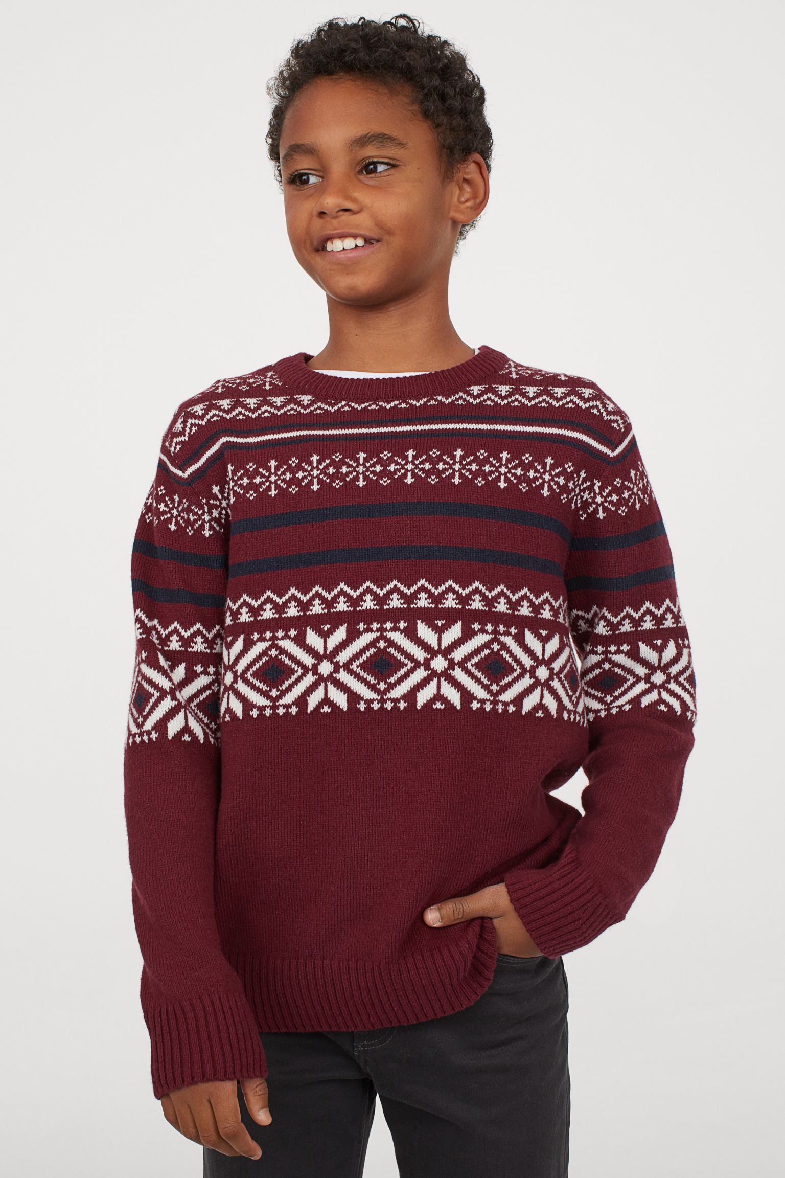 

Джемпер H&M 146 152см бордовый 9028878862