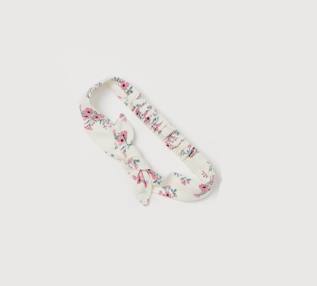 

Повязка H&M 86 104см (49 51) белый цветы 9028259201