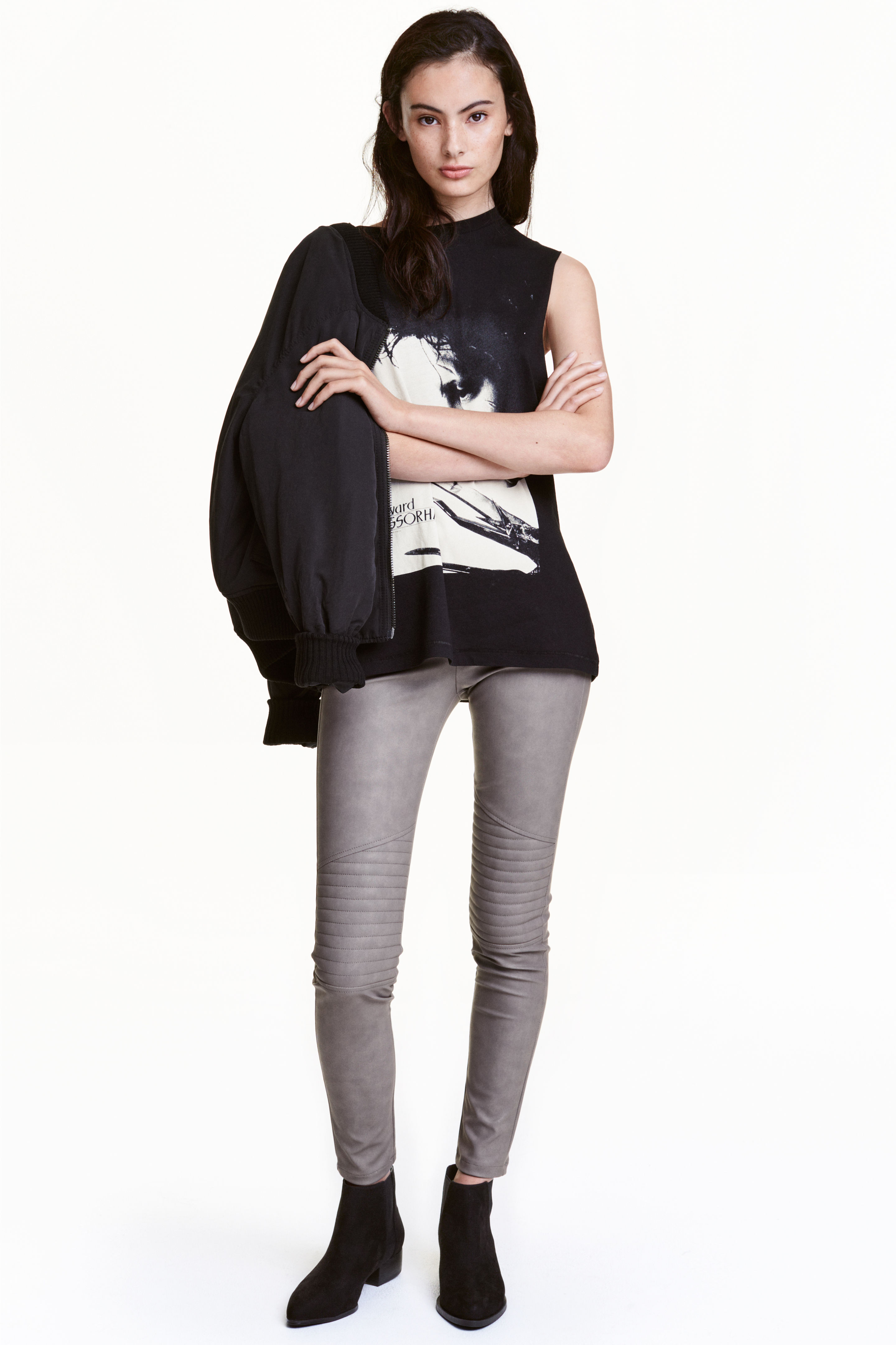 

Леггинсы H&M  серый 3125434, Леггинсы H&M 34 серый 3125434