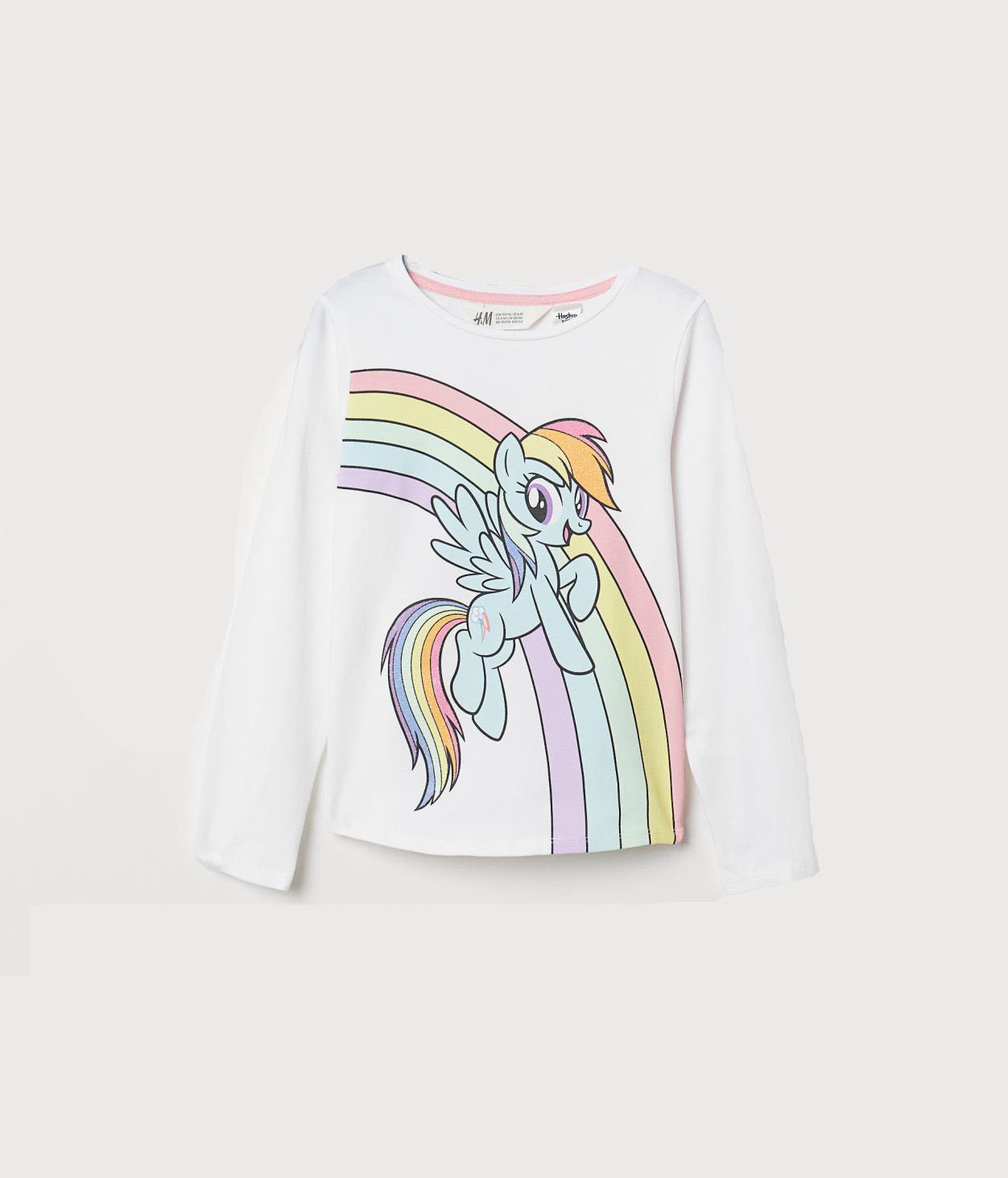 

Лонгслив H&M 98 104см белый принт 50273495892
