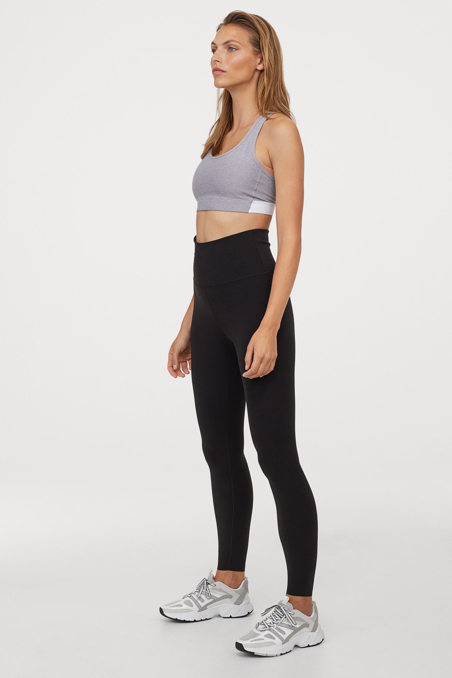 

Спортивные леггинсы H&M  черный 20119075271, Спортивные леггинсы H&M XS черный 20119075271