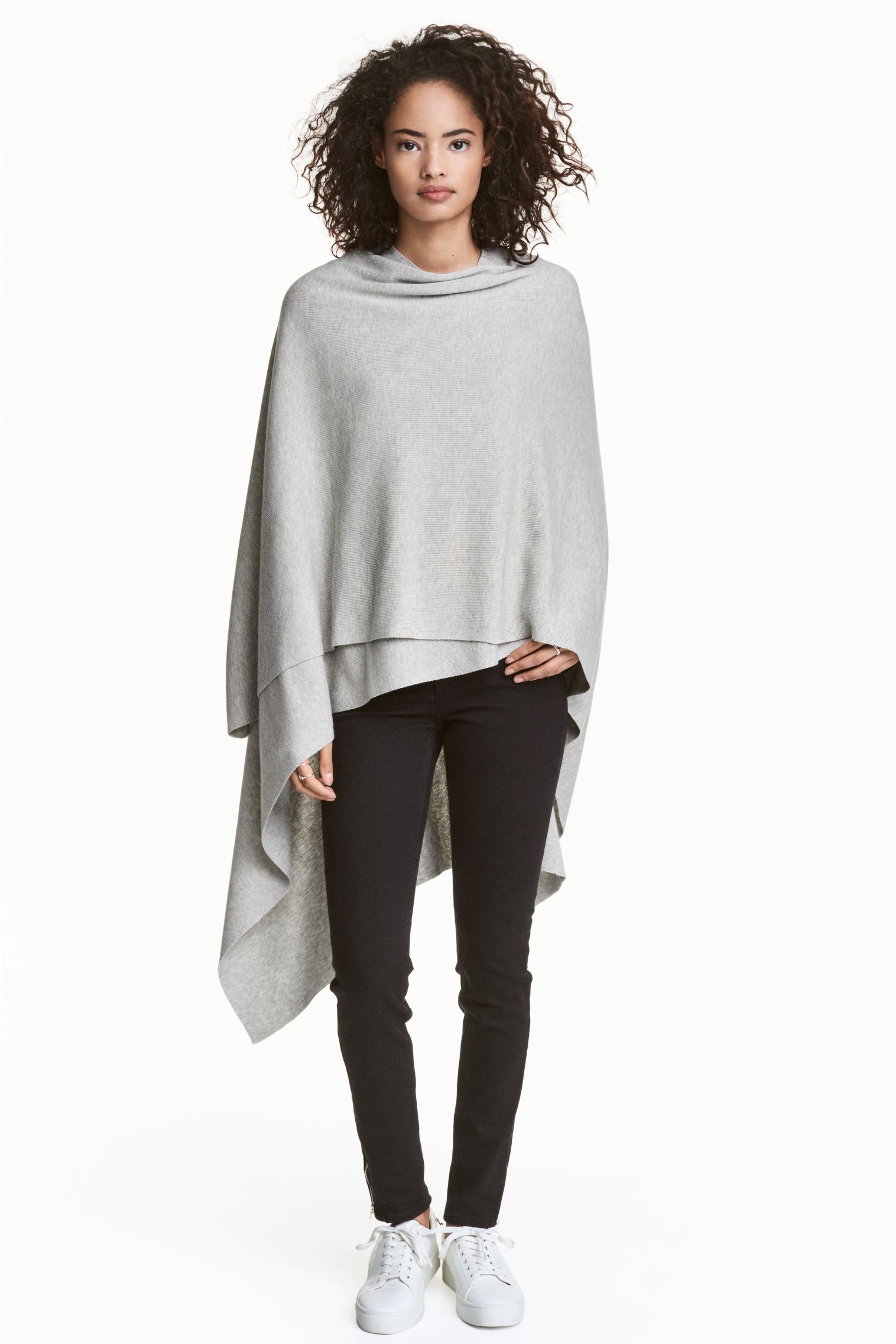 

Пончо H&M S M серый 18024756235