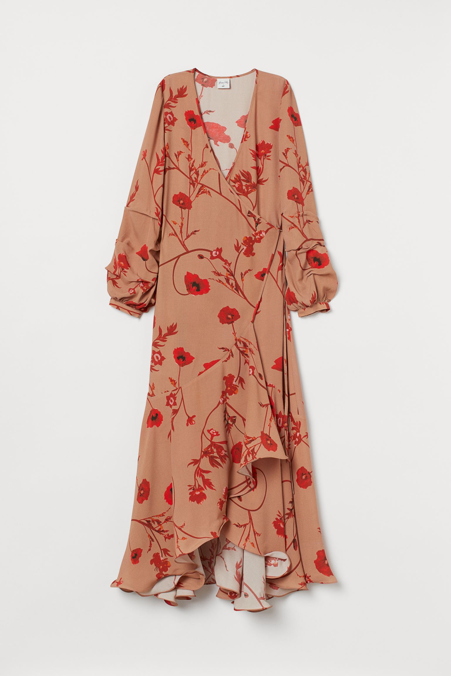 

Платье H&M  бежевый маки 24028320960, Платье H&M XS бежевый маки 24028320960