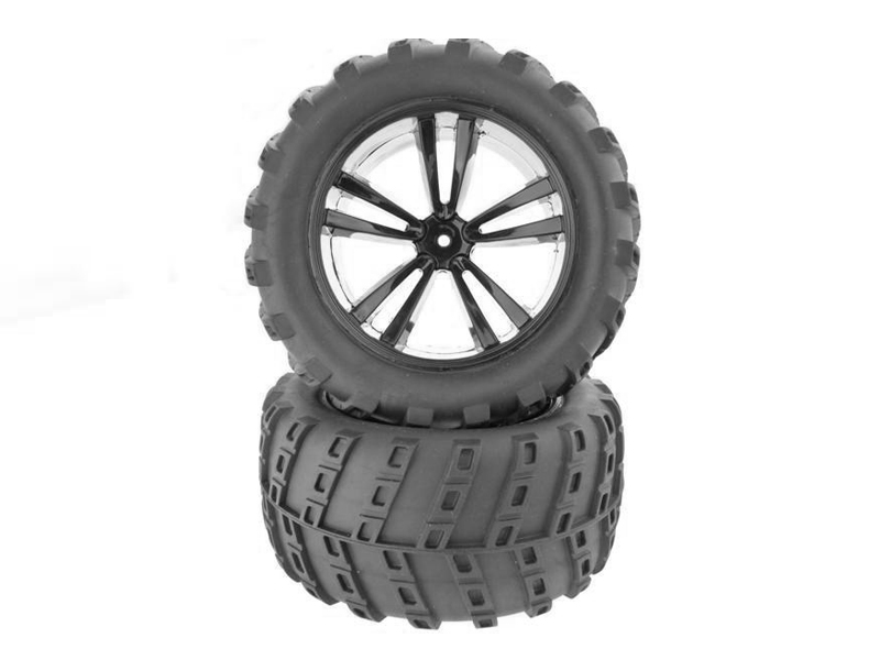 

Himoto 31804B 1:10 Black Truck Tires and Rims (31613B+31803) 2P