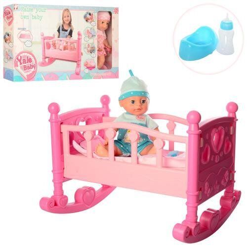 

Детский пупс Yale Baby YL2001D с кроваткой